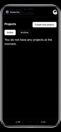 Create tree on mobile device